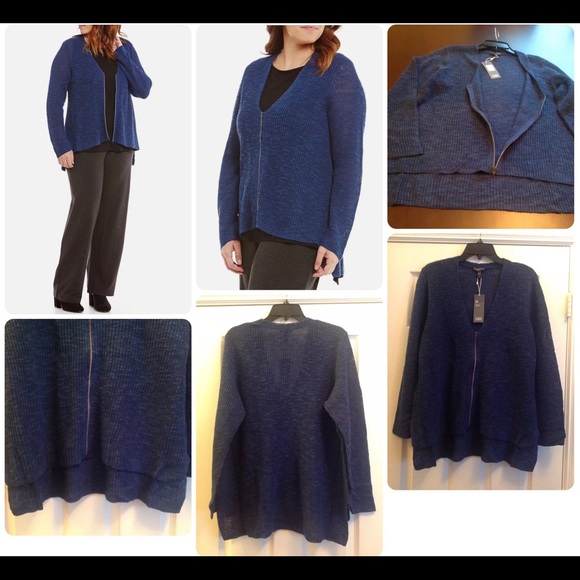 NWT Eileen Fisher Organic Linen Boxy Cardigan Sz 1X - Picture 7 of 8